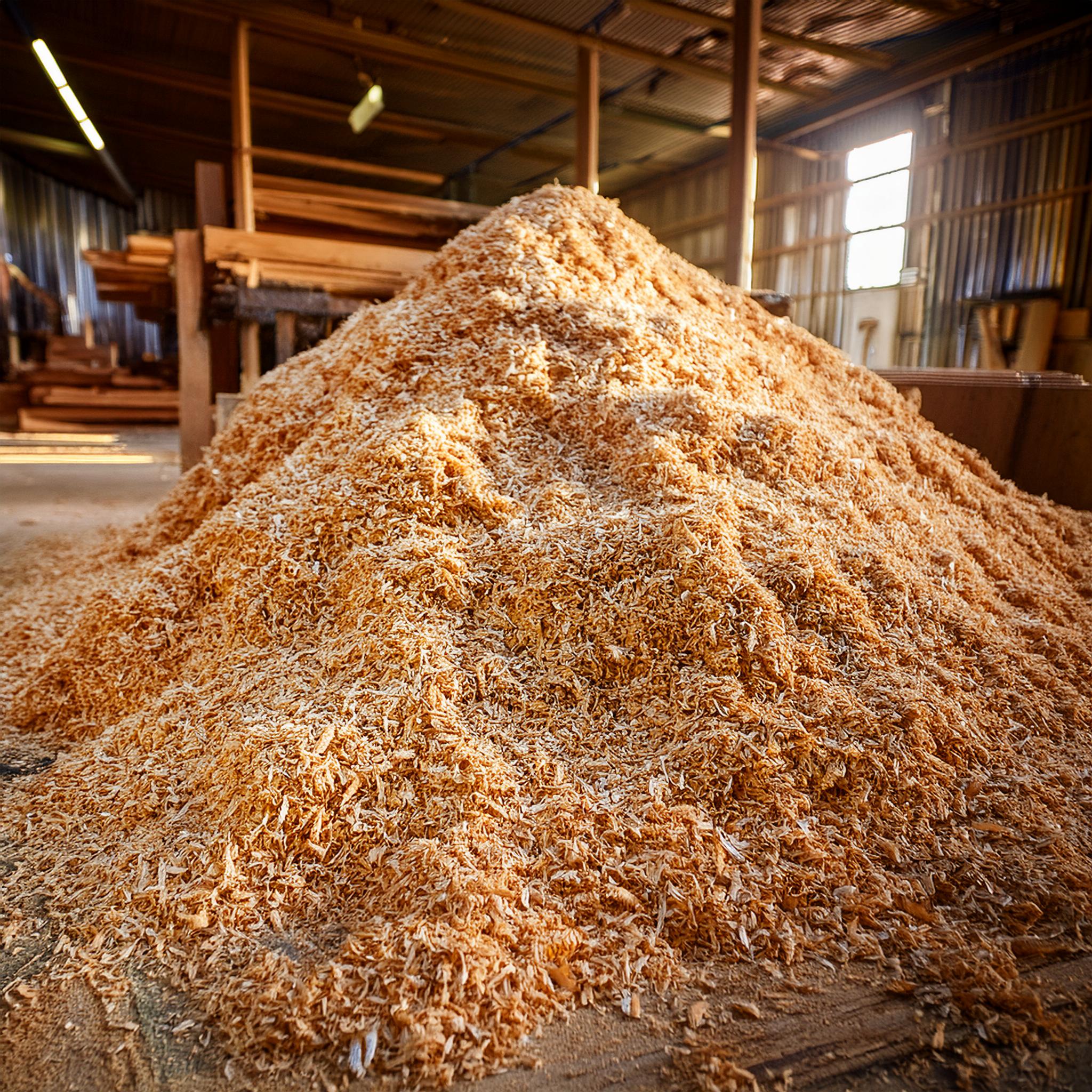 southern yellow pine wood chips
